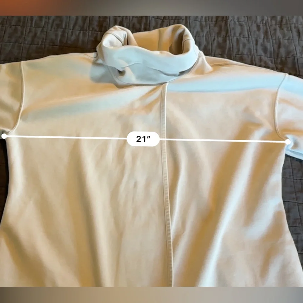 Nike Dri-FIT Cowl Neck Tulip Wrap Front Sweatshirt Beige Oatmeal Maternity